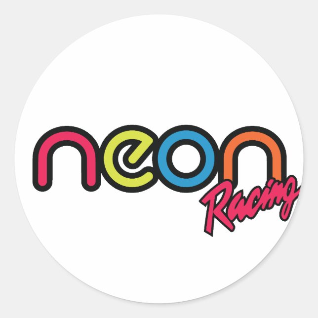 Stickers Neon Racing (Devant)