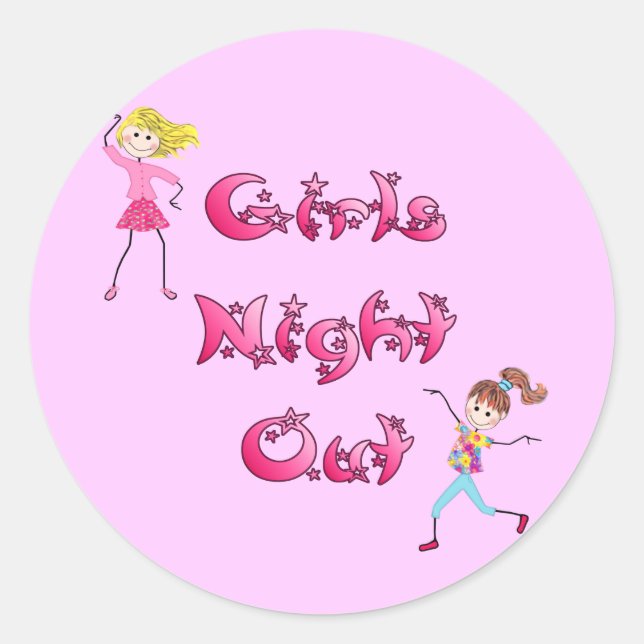 Stickers Night Out pour fille (Devant)