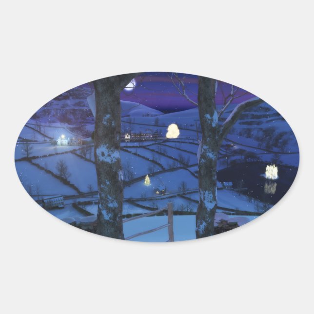 Stickers Noël dans le verre (Devant)