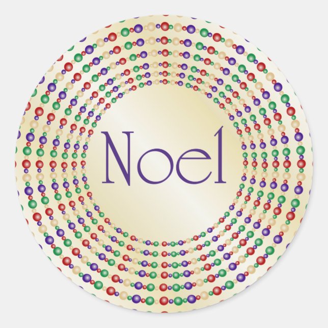 Stickers Noel Or brillant (Devant)