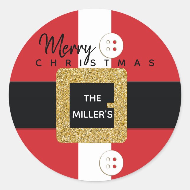 stickers Noël Père Noël Suit (Devant)