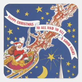 stickers Noël Père Noël vintage