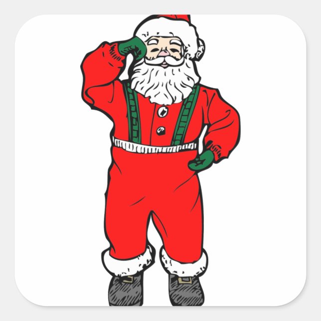 Stickers Noël santa claus (Devant)