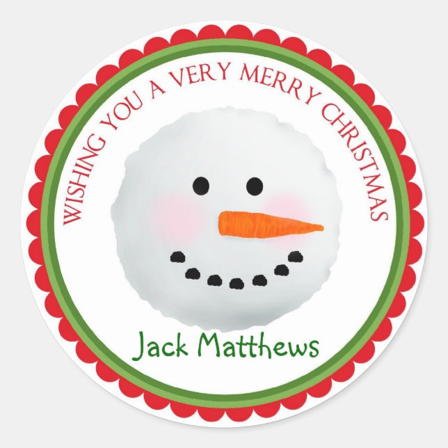 Stickers Noël Snowman (Devant)