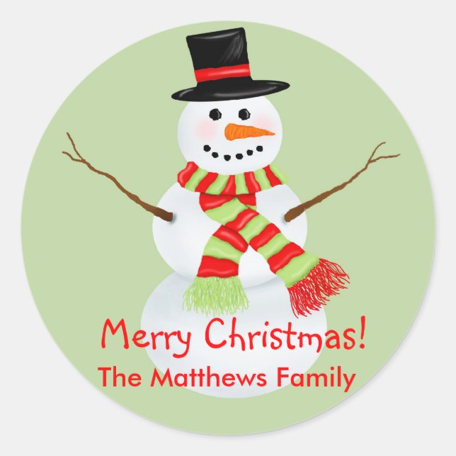 Stickers Noël Snowman (Devant)