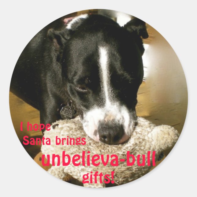 stickers Noël UnbelievaBULL (Devant)
