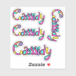 Stickers Nom Cassidy
