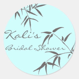 Stickers nuptiale en feuilles de bambou