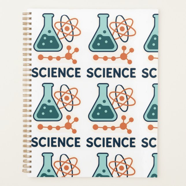 Stickers Objet scientifique - Flacon, Molécules et (Devant)