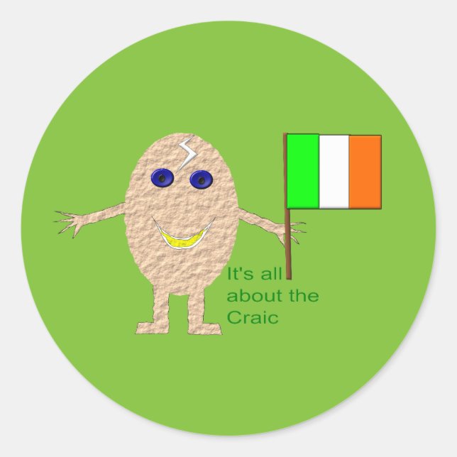 Stickers OEuf irlandais patriotique (Devant)