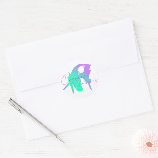 Stickers officiels de la licorne cosmique (Enveloppe)