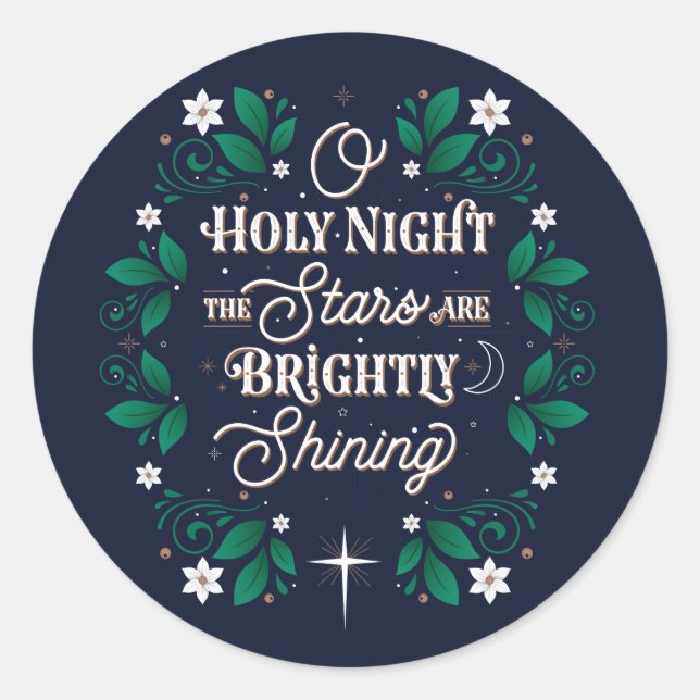 Stickers Oh Holy Night (Devant)