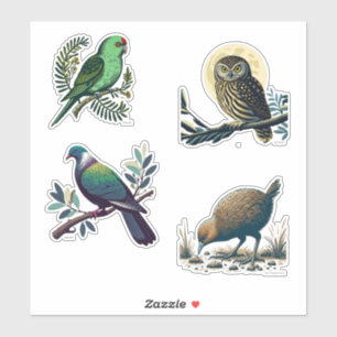 Stickers Oiseaux Nouvelle-Zélande