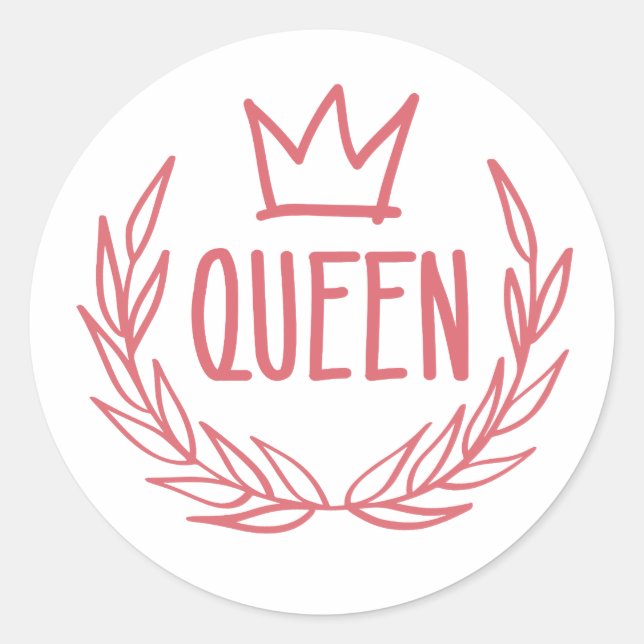 Stickers Ordinateur portable Queen Crown (Devant)
