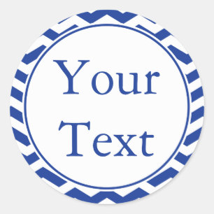Stickers ou Étiquettes bleus et blancs avec texte 