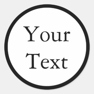 Stickers ou Étiquettes noirs et blancs avec texte 