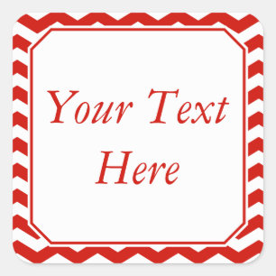 Stickers ou Étiquettes rouges et blancs avec texte