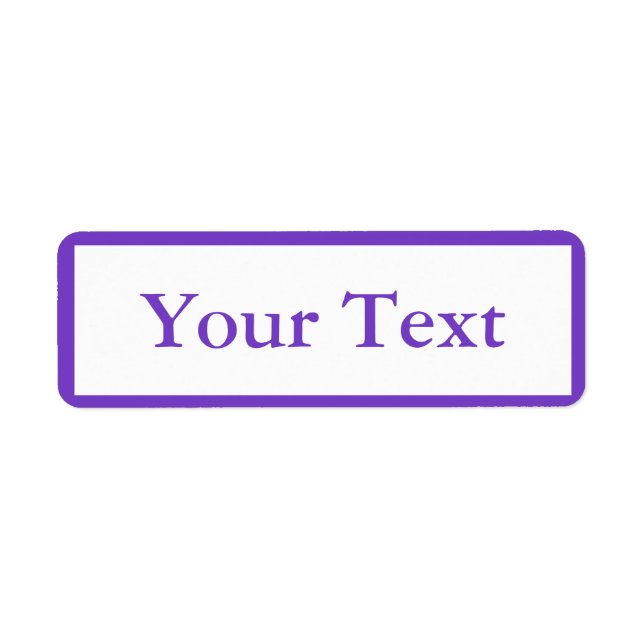 Stickers ou Étiquettes violets moyens avec texte p (Devant)