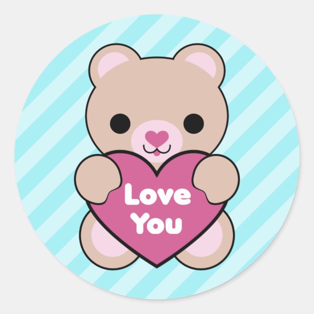 Stickers Ours Kawaii (Devant)