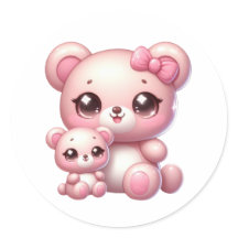 Stickers Ours Kawaii adorables : surcharge