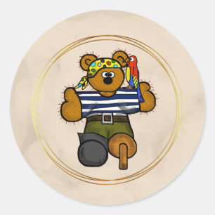 Stickers Ours Pirate Teddy