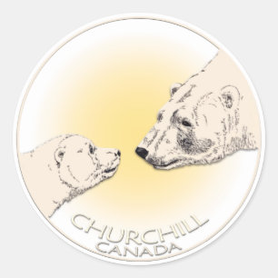 Stickers Ours Polaire Churchill Stickers Ours Cana