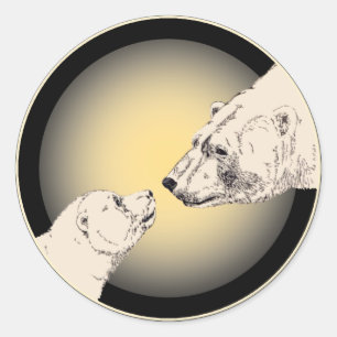 Stickers Ours Polaire Stickers Ours Faune et Stick