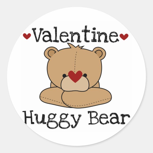 Stickers Ours Valentine Huggy (Devant)