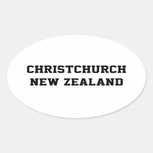 stickers ovale Christchurch Nouvelle-Zélande
