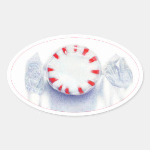 Stickers ovale PEPPERMINT
