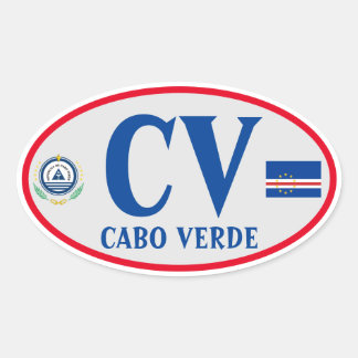 Stickers ovales Cabo Verde / Cap Vert
