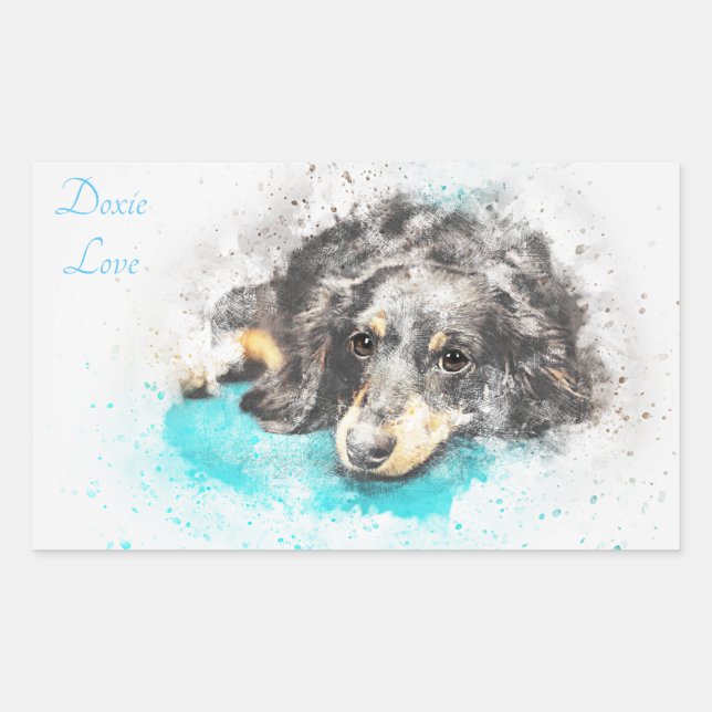 Stickers Ovales DOXIE LOVE (Devant)