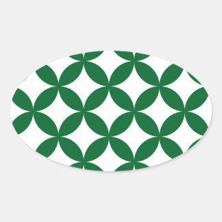 Stickers ovales Shippo verts