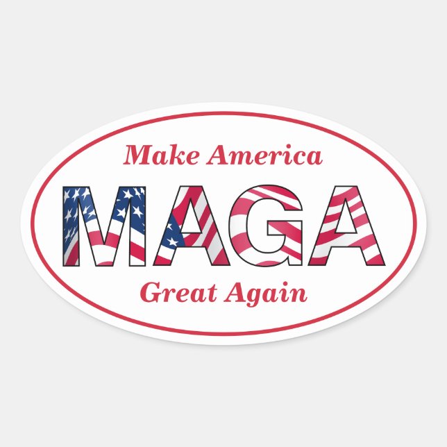 Stickers Ovaux MAGA (Devant)