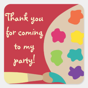 Stickers Palette d'Art - Rouge