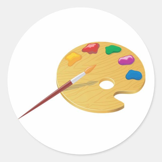 Stickers Palette Peintres (Devant)