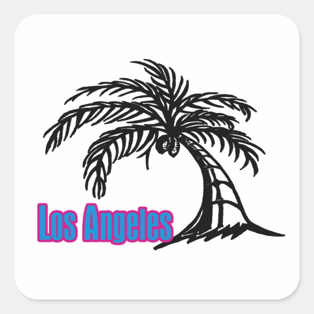 Stickers Palm Tree de Los Angeles #1 (Devant)