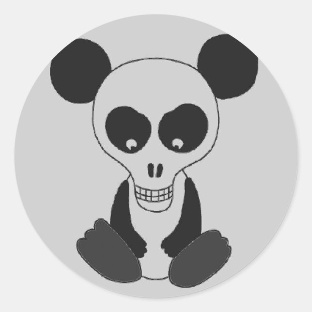 Stickers "Panda Skull" (Devant)