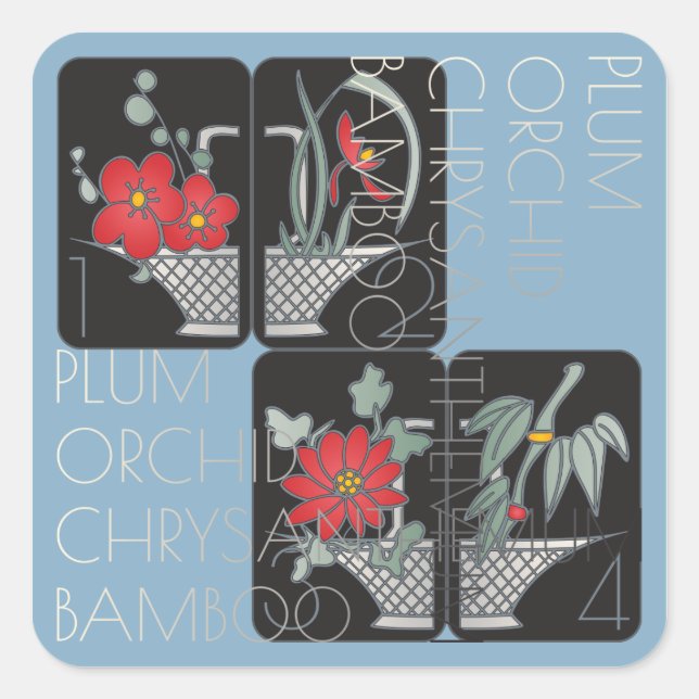 Stickers Panier Mah Jongg (Devant)