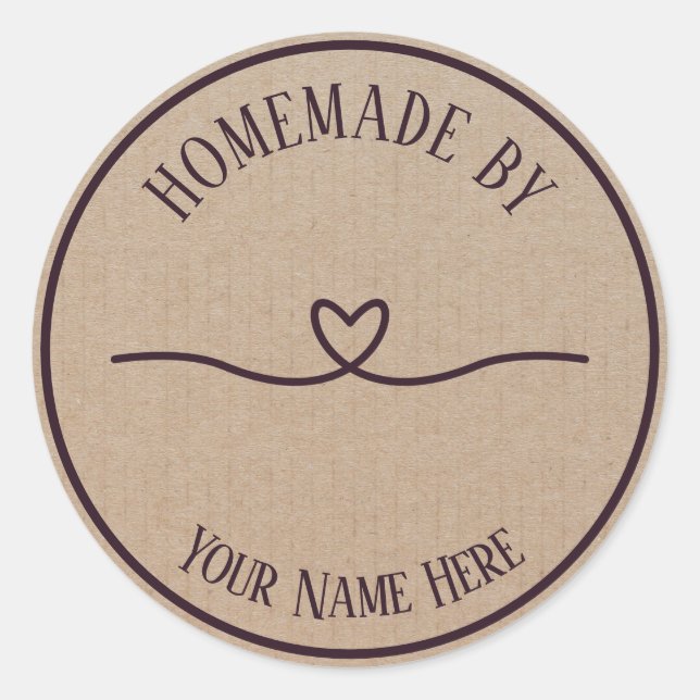 Stickers papier Kraft vintage Scrapbook Étiquette  (Devant)