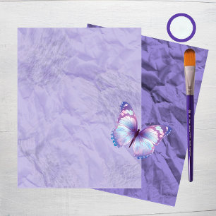 Stickers Papillon bleu et violet