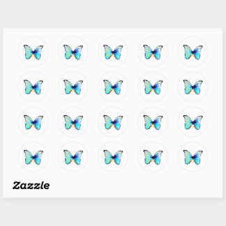 Stickers Papillon bleu Morpho