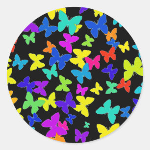 Stickers Papillon noir