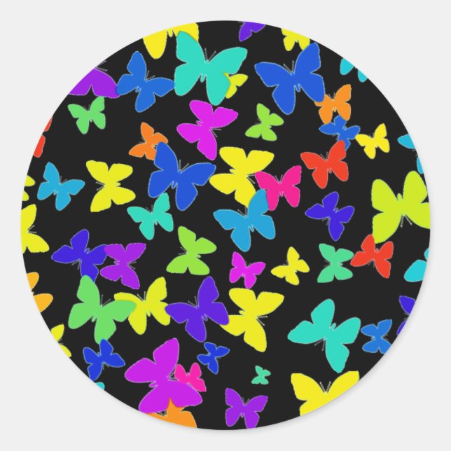 Stickers Papillon noir (Devant)