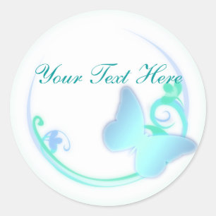 Stickers Papillon rouge