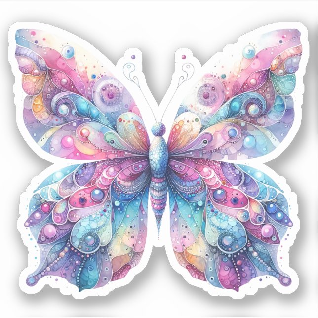 Stickers Papillon Serene Pastel (Devant)