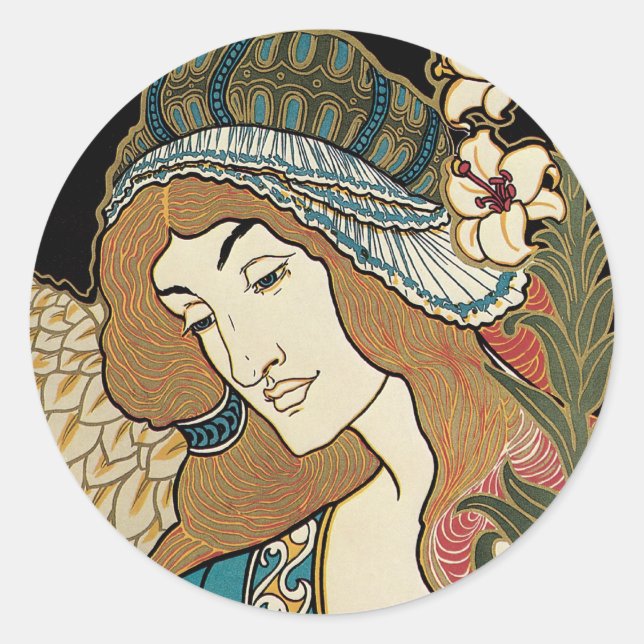 Stickers Pâques Art Nouveau (Devant)