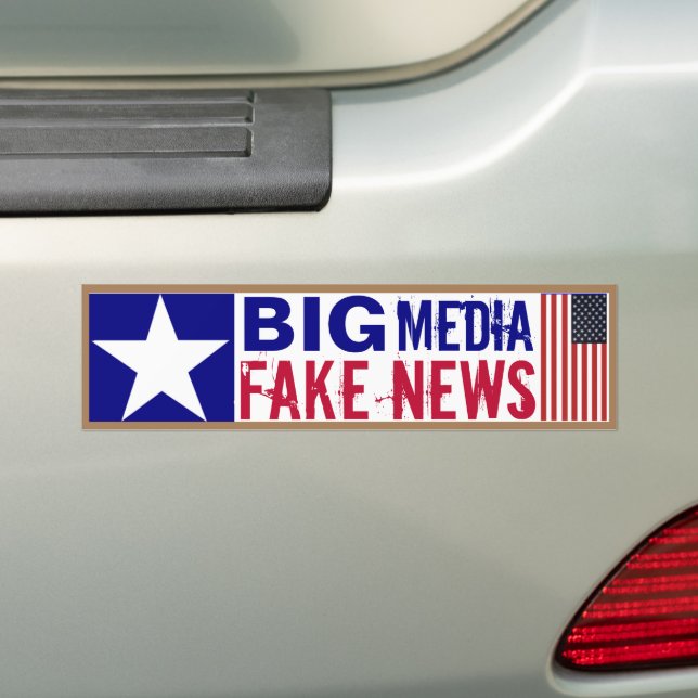 Stickers pare-chocs Big Media Fake News (En voiture)