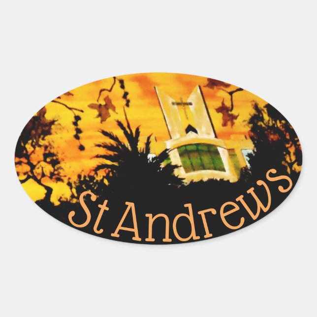 stickers pare-chocs Bubblepacific, église St Andre (Devant)