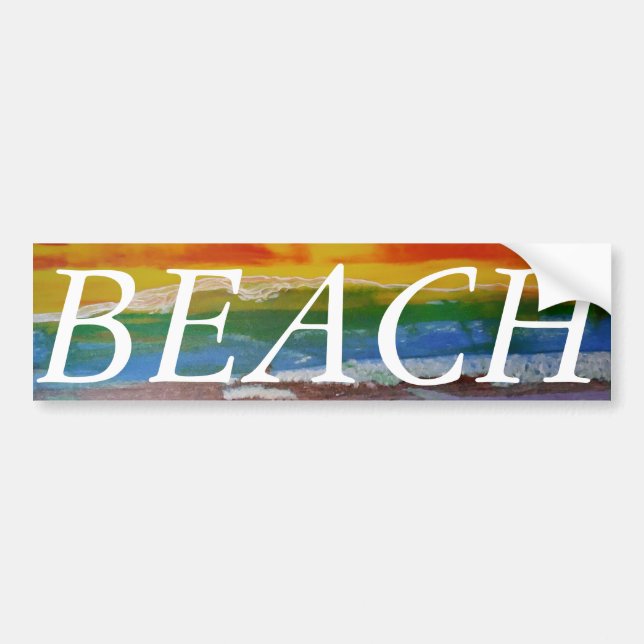 stickers pare-chocs Bubblepacific, PLAGE (Devant)